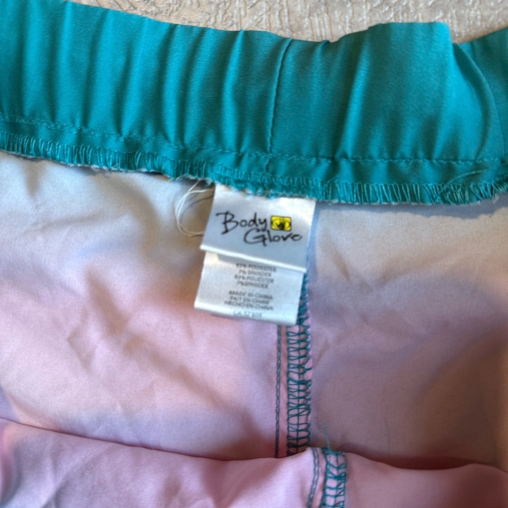 Body Glove Pink and Blue Swim Board Shorts - Picture 2 of 4